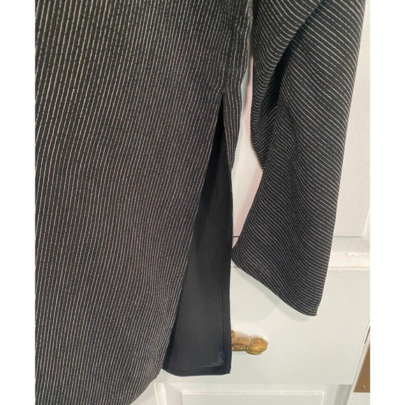 Linda Allard Ellen Tracy - black striped light jacket, tunic women's size 16 - Picture 7 of 10